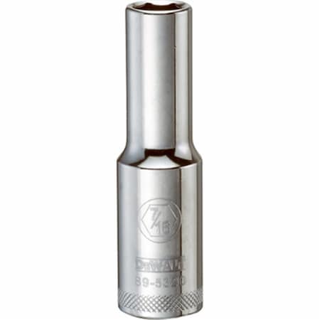Stanley 0.37 in. Drive, 0.43 in. 6 Point Polished Chrome Vanadium Steel Socket 227846